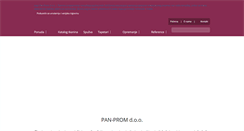Desktop Screenshot of pan-prom.hr
